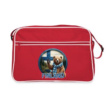 Finlande - Finlande - Suomi - Sac Retro - rouge/blanc - Devant