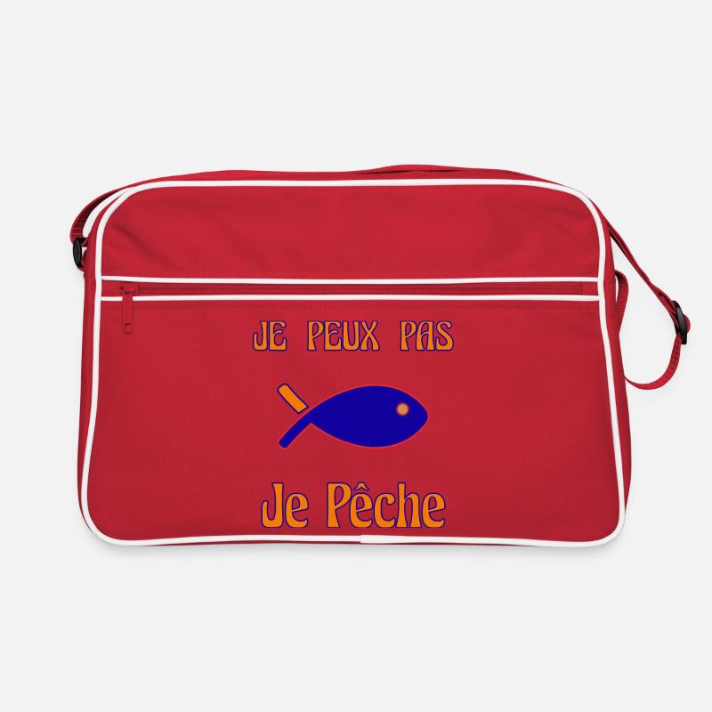 JE PEUX PAS. PÊCHE. POISSON. POISSON D'AVRIL Sac Retro