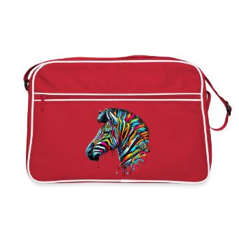 Zebra - Retro Bag - red/white - Front