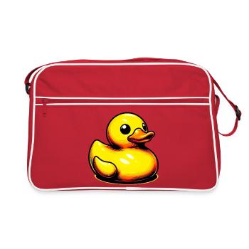 Duckling Duck Duck - Retro Bag - red/white - Front