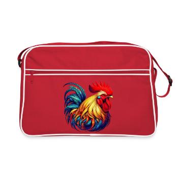 Poule coq - Sac Retro - rouge/blanc - Devant