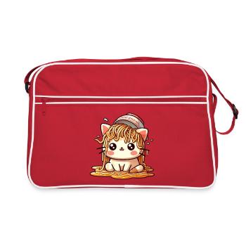 Ramen Cat-tastrophe ! Le chat Ramen - Sac Retro - rouge/blanc - Devant