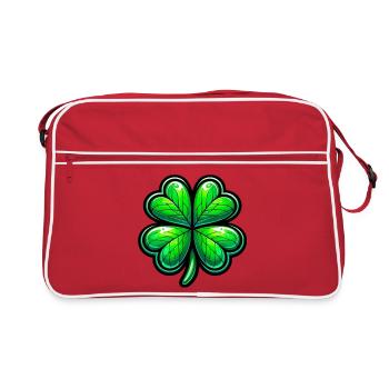 Trèfle à quatre feuilles - Sac Retro - rouge/blanc - Devant