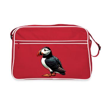 Puffin - Retro Bag - red/white - Front