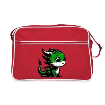 Dragon - Retro Bag - red/white - Front