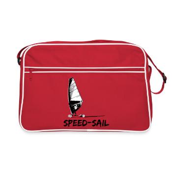 Vitesse Voile Planche Silhouette - Sac Retro - rouge/blanc - Devant