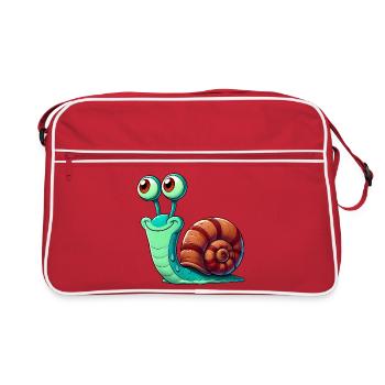 Escargot - Sac Retro - rouge/blanc - Devant