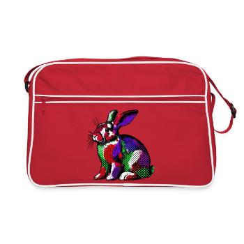 Lapin - Sac Retro - rouge/blanc - Devant
