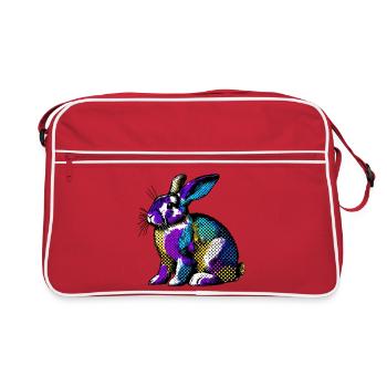 Lapin - Sac Retro - rouge/blanc - Devant