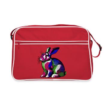 Lapin - Sac Retro - rouge/blanc - Devant