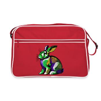 Lapin - Sac Retro - rouge/blanc - Devant