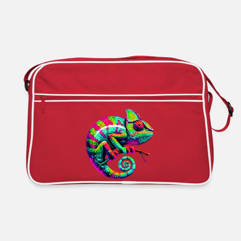 Chamäleon Retro Tasche