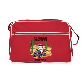 Desert Unicorn - Retro Bag - red/white - Front
