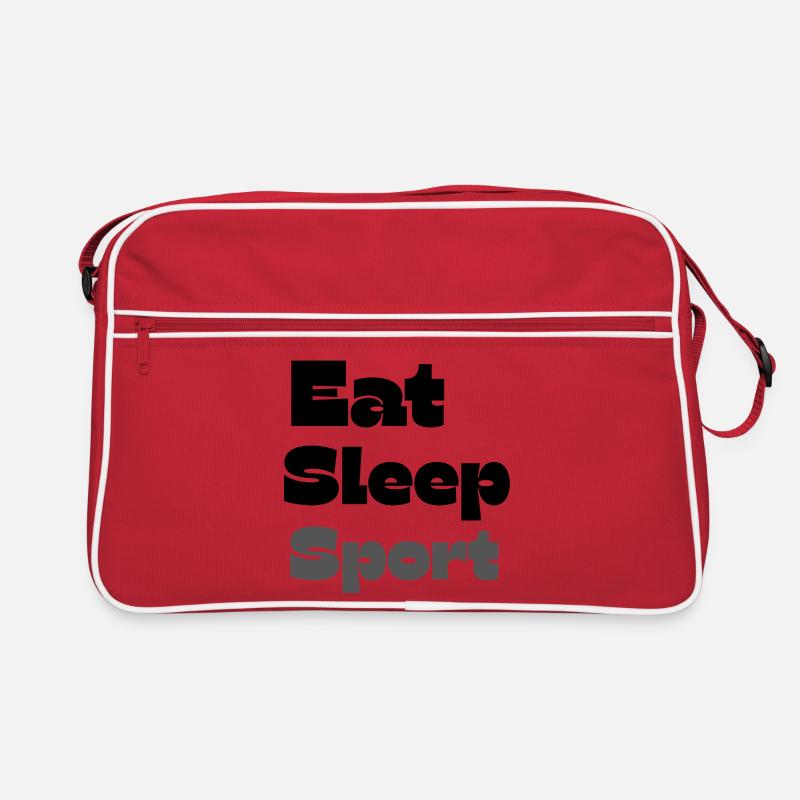 Essen Schlaf Sport Retro Tasche