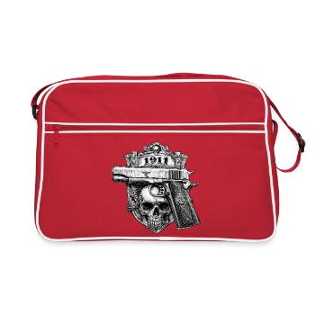 Pistolet 1911 - Sac Retro - rouge/blanc - Devant