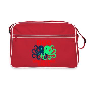Nouvel ordre graphique Octopus - Sac Retro - rouge/blanc - Devant