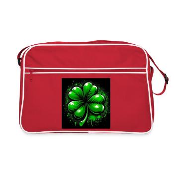 Trèfle à quatre feuilles - Sac Retro - rouge/blanc - Devant