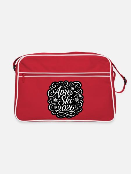 Apres Ski 2026 - Retro Tasche - Rot/Weiß - Vorne