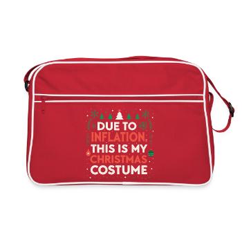 Costume Noël face à l'inflation - Sac Retro - rouge/blanc - Devant