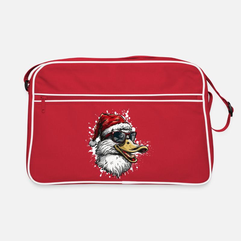 Canard Noël Drôle Sac Retro