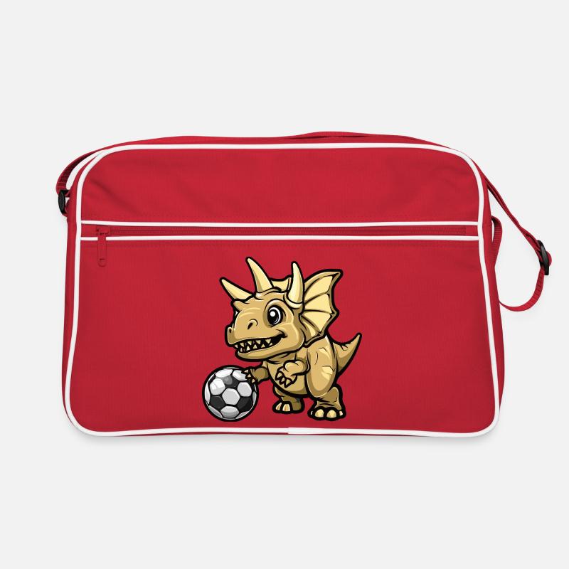 Dinosaur Soccer Comic Retro Bag