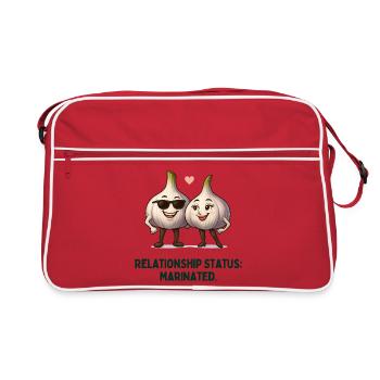 Relation à l’ail Statut Mariné Dessin animé - Sac Retro - rouge/blanc - Devant