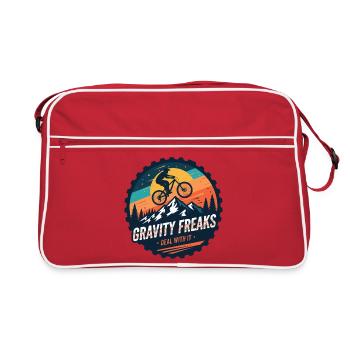 Gravity Freaks MTB Sunset Badge - Retro Bag - red/white - Front