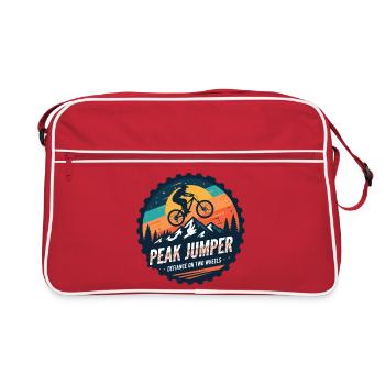 Badge de VTT Peak Jumper - Sac Retro - rouge/blanc - Devant