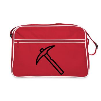 Eispickel - Retro Tasche - Rot/Weiß - Vorne