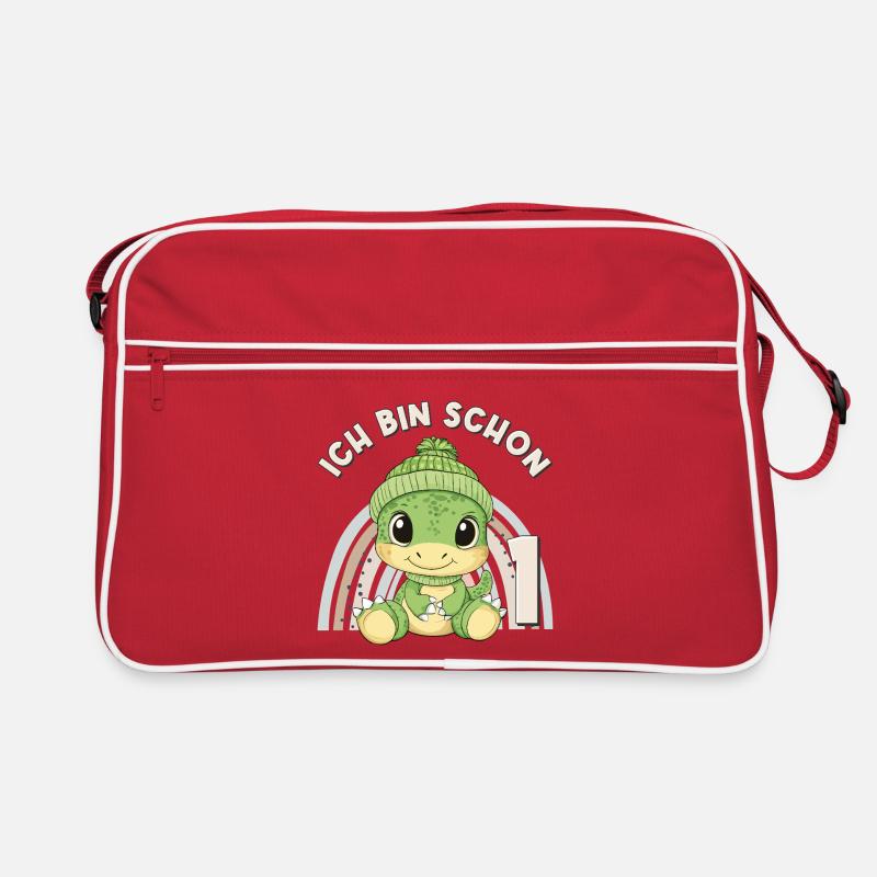 1st Birthday Dinosaur Rainbow Cute Cute Retro Bag