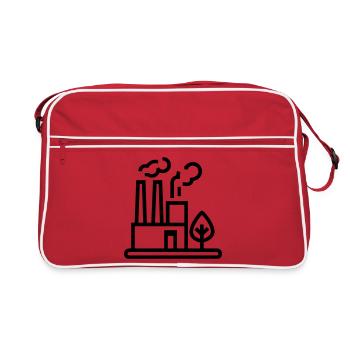 Eco-friendly factory - Retro Bag - red/white - Front