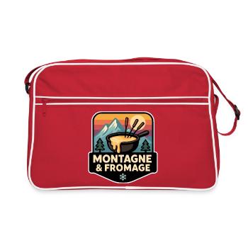 Mountain and Cheese Fondue Savoyarde Alpine - Retro Bag - red/white - Front