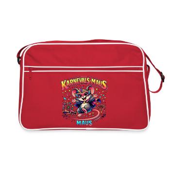 Carnival Mouse Carnival Costume Cute Gift - Retro Bag - red/white - Front
