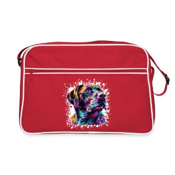 Art animal canin - Sac Retro - rouge/blanc - Devant