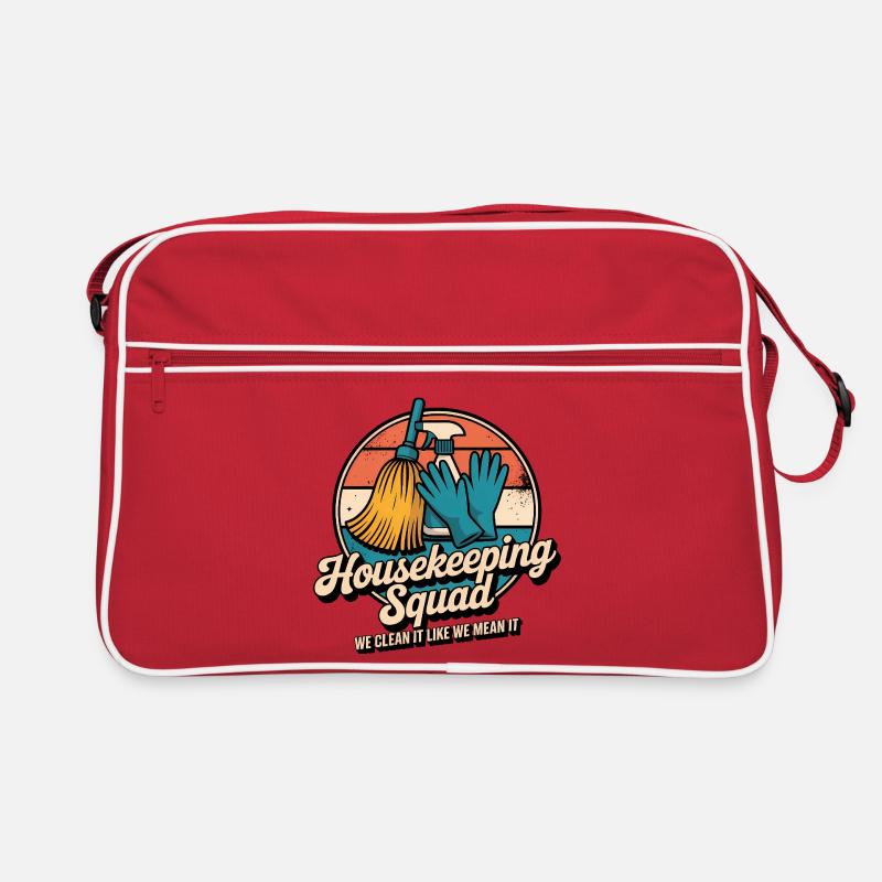 Conception de nettoyage amusante Sac Retro