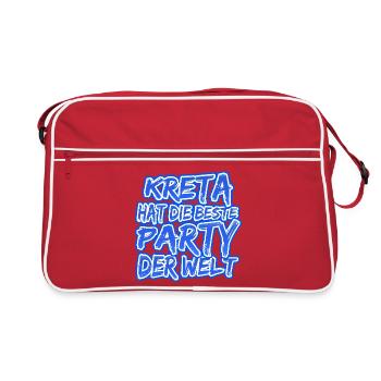 Crete as a holiday - Retro Bag - red/white - Front