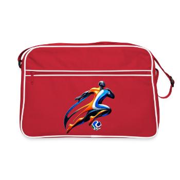 Sprint coloré : héros du football néerlandais - Sac Retro - rouge/blanc - Devant