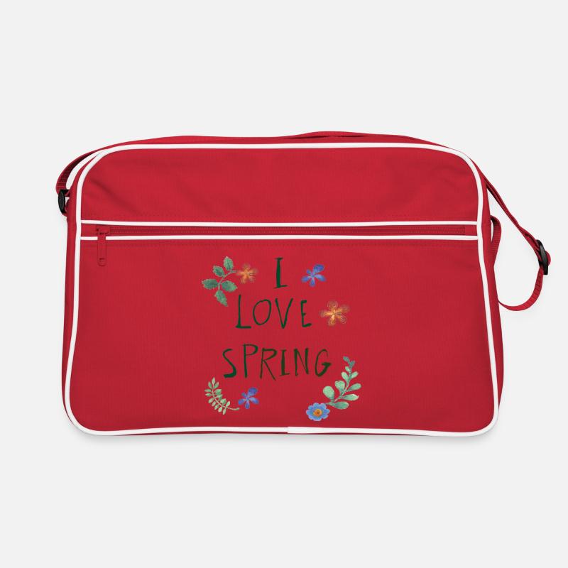 J’adore le printemps Sac Retro