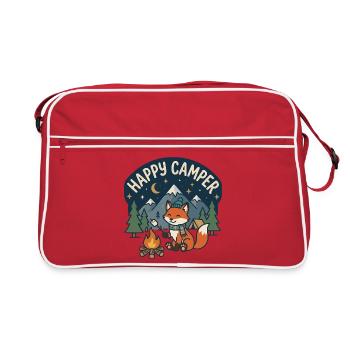 Bonne nuit campeur Fox - Sac Retro - rouge/blanc - Devant