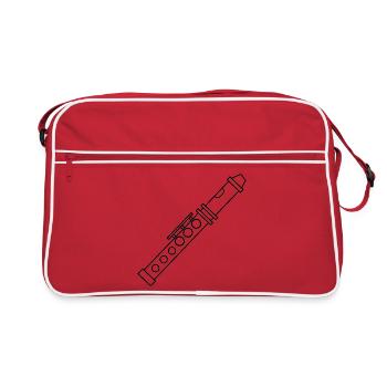 Flute - Retro Bag - red/white - Front
