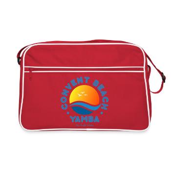 Convent Beach Yamba Sunset - Retro Bag - red/white - Front