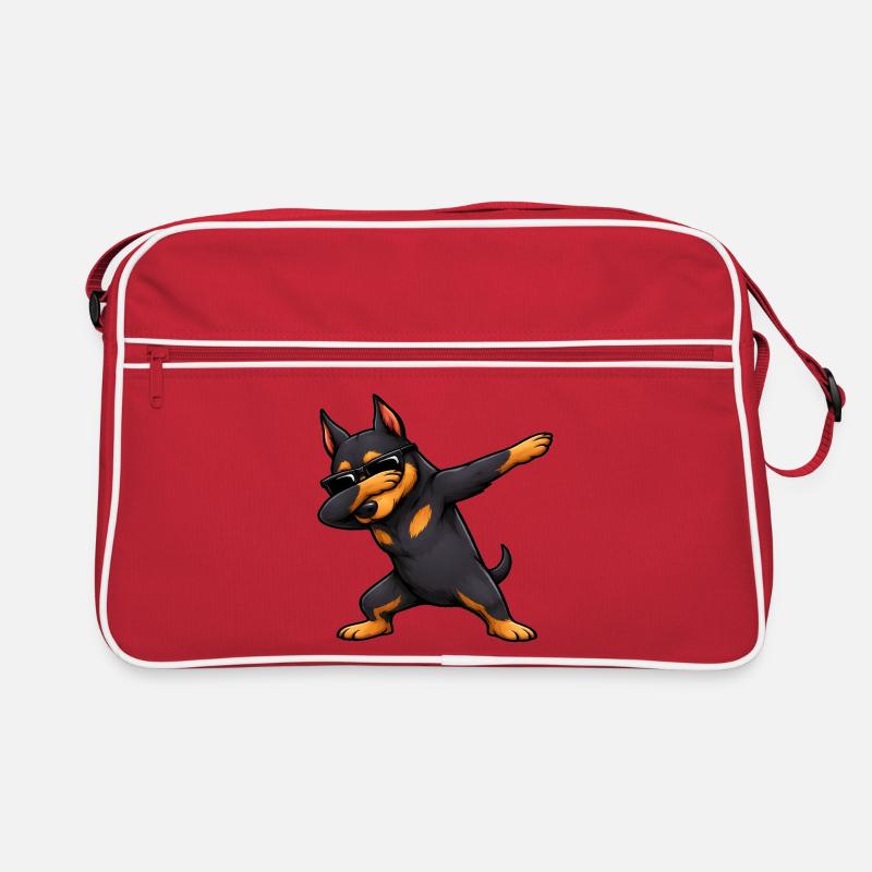 Dabbing Dobermann Retro Tasche