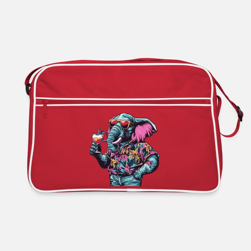 Elephant Comic Summer Retro Bag