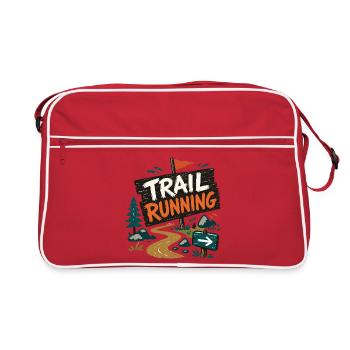 Course sur sentier - Sac Retro - rouge/blanc - Devant