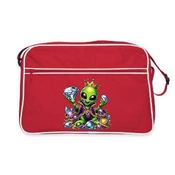 Prince Alien aux Couronnes de Diamant - Sac Retro - rouge/blanc - Devant