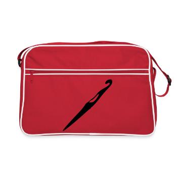 Cadeau crochet au crochet - Sac Retro - rouge/blanc - Devant