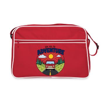 Say Yes to Adventure Van - Sac Retro - rouge/blanc - Devant