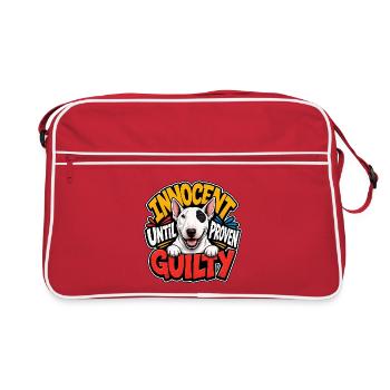 Bull Terrier - Retro Bag - red/white - Front