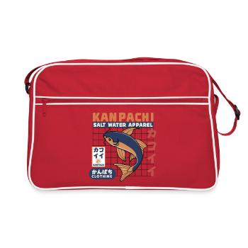 Kanpachi Salzwasser Apparel - Retro Tasche - Rot/Weiß - Vorne
