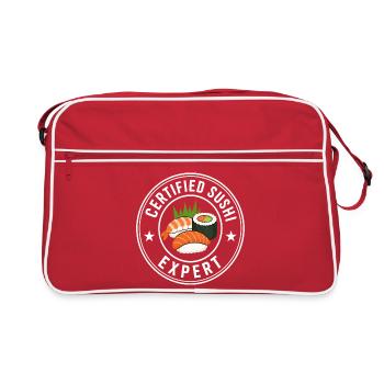 Sushi Expert Japanese Sushi Gift - Retro Bag - red/white - Front